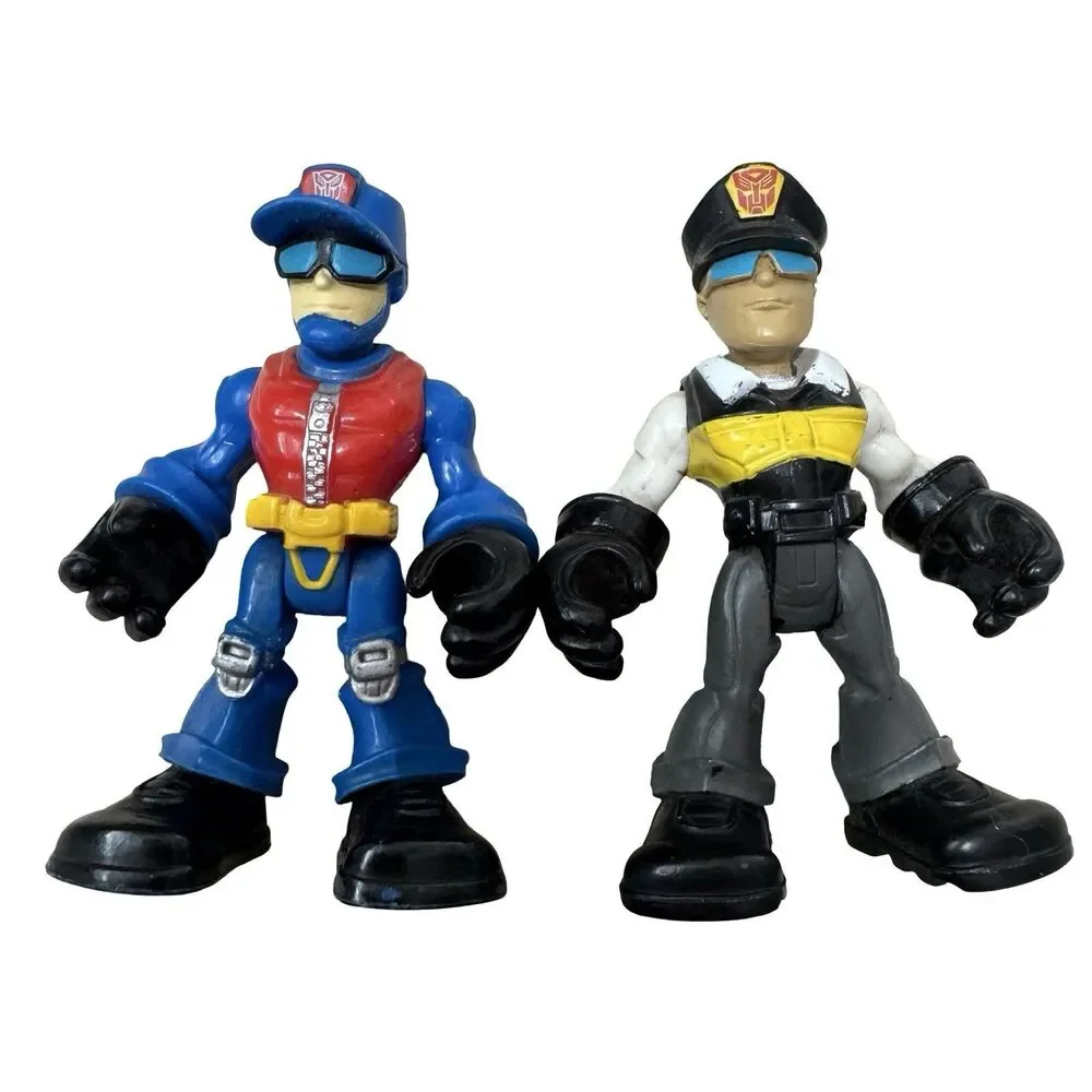 Set Of 2 Playskool Heroes Transformers Rescue Bots Figures of Rescue Cutter